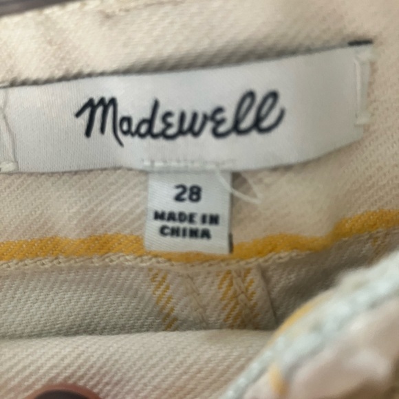 Madewell Emmett Wide-Leg Striped Crop Jean Pants Size 28 - Picture 5 of 10